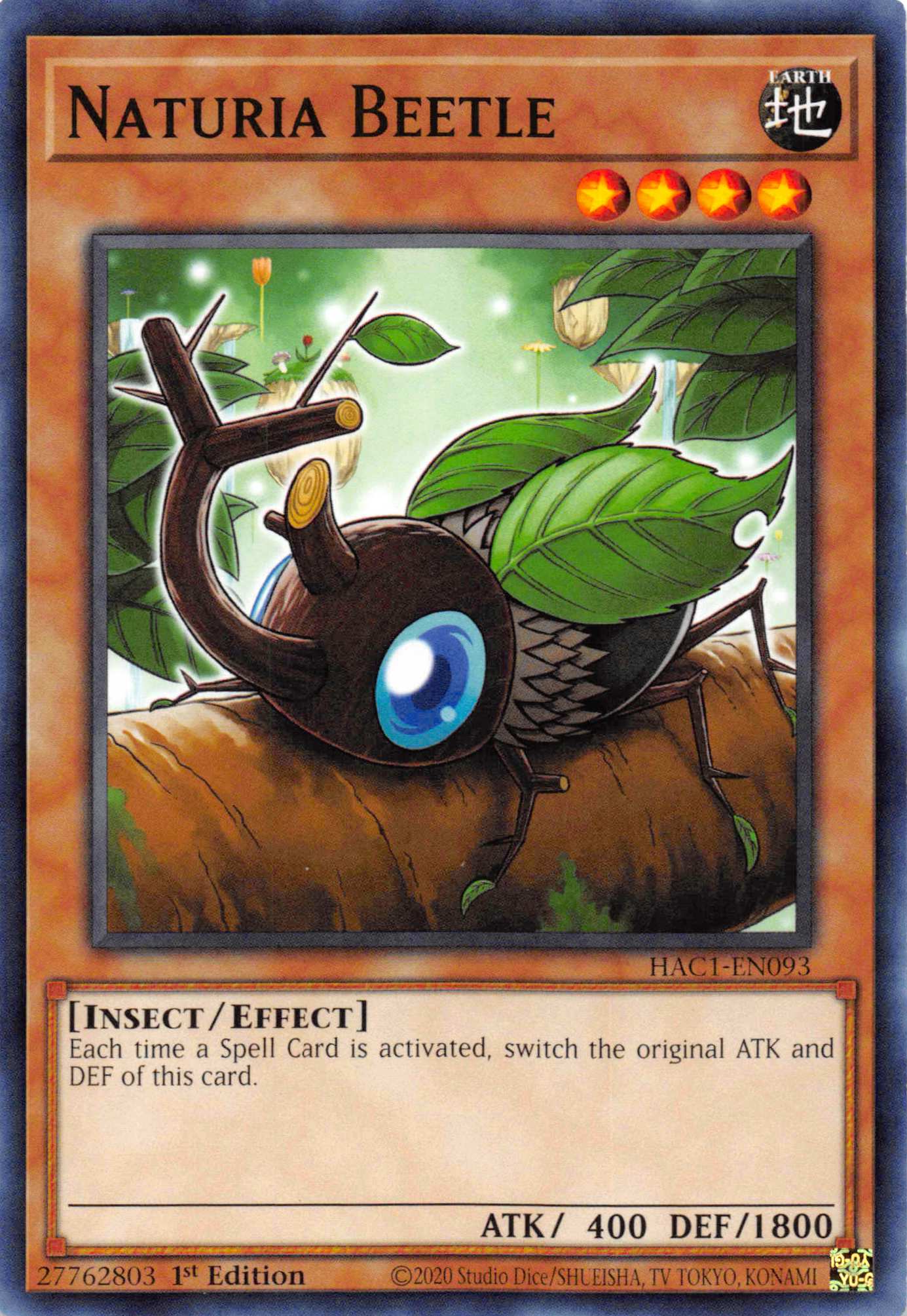 Naturia Beetle [HAC1-EN093] Common | Gamers Paradise