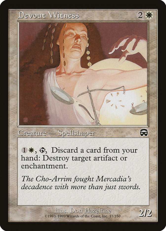 Devout Witness [Mercadian Masques] | Gamers Paradise