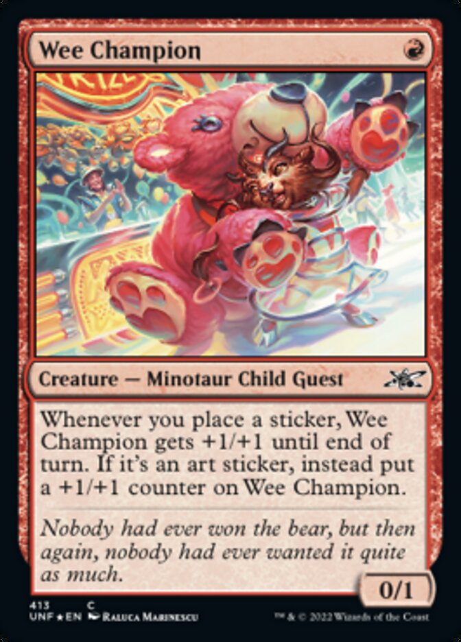 Wee Champion (Galaxy Foil) [Unfinity] | Gamers Paradise