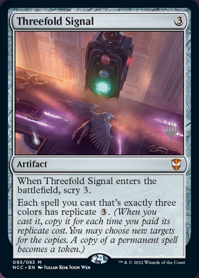 Threefold Signal (Promo Pack) [Streets of New Capenna Commander Promos] | Gamers Paradise