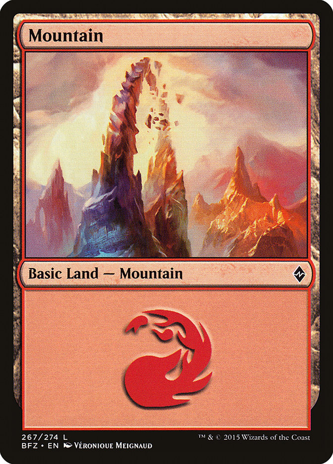 Mountain (267) [Battle for Zendikar] | Gamers Paradise