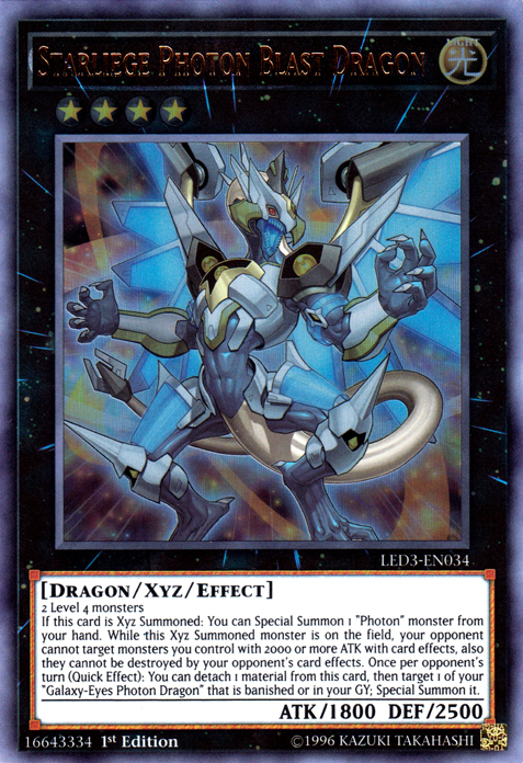 Starliege Photon Blast Dragon [LED3-EN034] Ultra Rare | Gamers Paradise