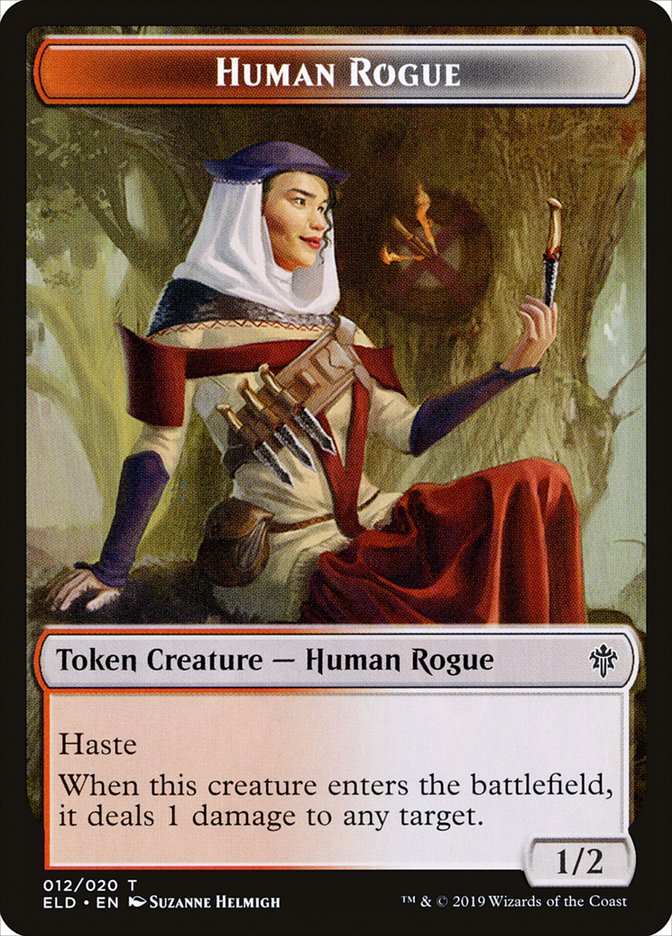 Human Rogue Token [Throne of Eldraine Tokens] | Gamers Paradise