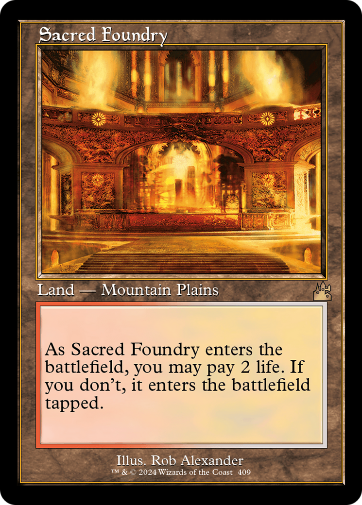 Sacred Foundry (Retro) [Ravnica Remastered] | Gamers Paradise