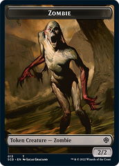Zombie // Zombie Knight Double-Sided Token [Starter Commander Decks] | Gamers Paradise