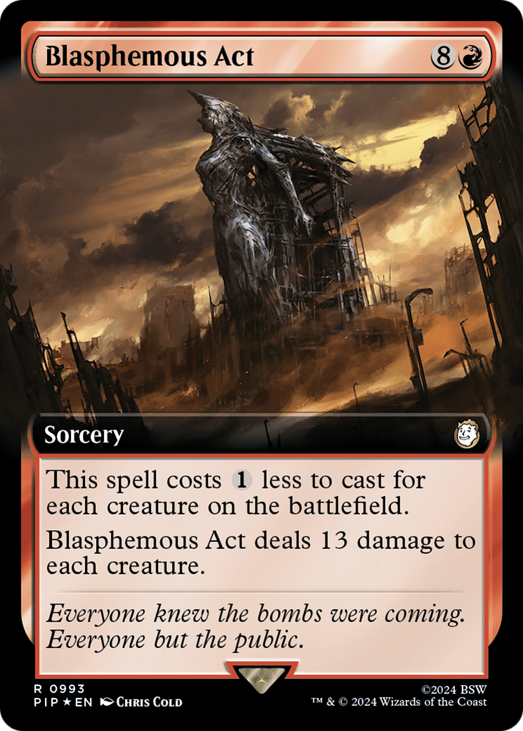 Blasphemous Act (Extended Art) (Surge Foil) [Fallout] | Gamers Paradise