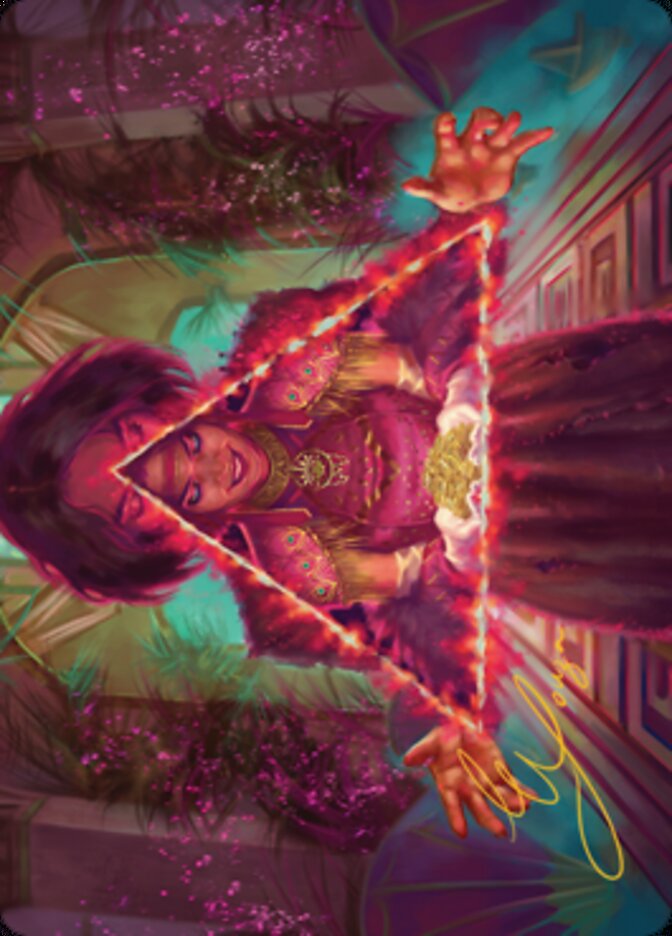 Seize the Spotlight Art Card (Gold-Stamped Signature) [Streets of New Capenna Art Series] | Gamers Paradise