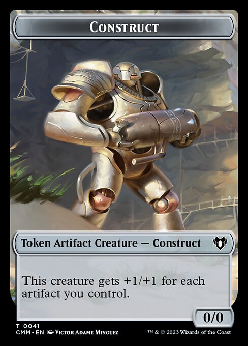 Elemental (0026) // Construct (0041) Double-Sided Token [Commander Masters Tokens] | Gamers Paradise