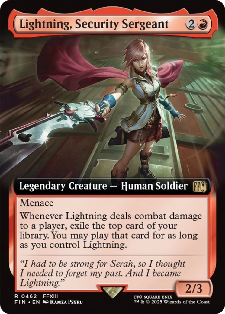 Lightning, Security Sergeant (Extended Art) [FINAL FANTASY] | Gamers Paradise
