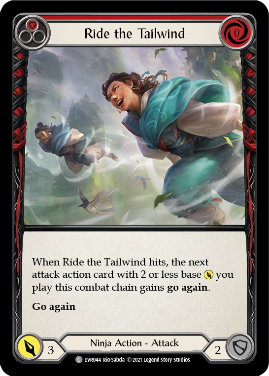 Ride the Tailwind (Red) [EVR044] (Everfest)  1st Edition Normal | Gamers Paradise