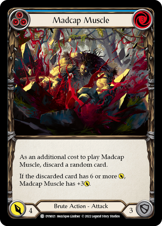 Madcap Muscle (Blue) [DYN021] (Dynasty)  Rainbow Foil | Gamers Paradise