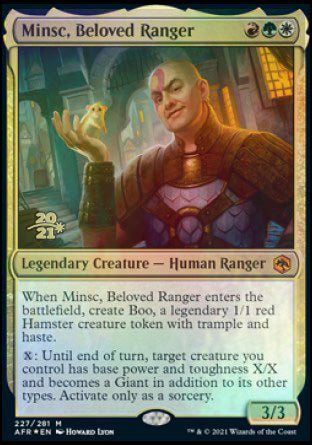 Minsc, Beloved Ranger [Dungeons & Dragons: Adventures in the Forgotten Realms Prerelease Promos] | Gamers Paradise