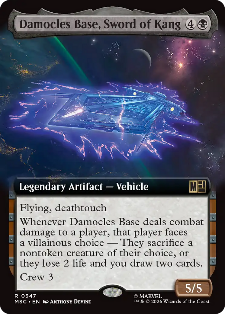 Damocles Base, Sword of Kang (Extended Art) [Marvel Super Heroes Commander] | Gamers Paradise