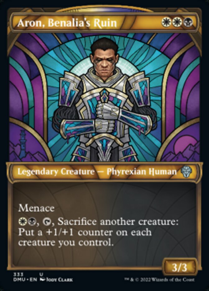 Aron, Benalia's Ruin (Showcase Textured) [Dominaria United] | Gamers Paradise