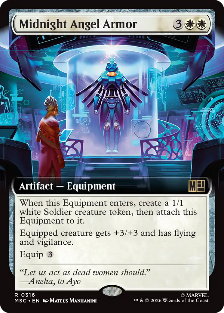 Midnight Angel Armor (Extended Art) [Marvel Super Heroes Commander] | Gamers Paradise