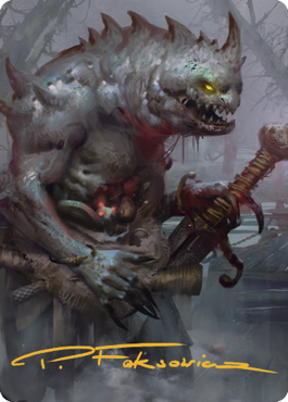 Gray Slaad Art Card (Gold-Stamped Signature) [Commander Legends: Battle for Baldur's Gate Art Series] | Gamers Paradise