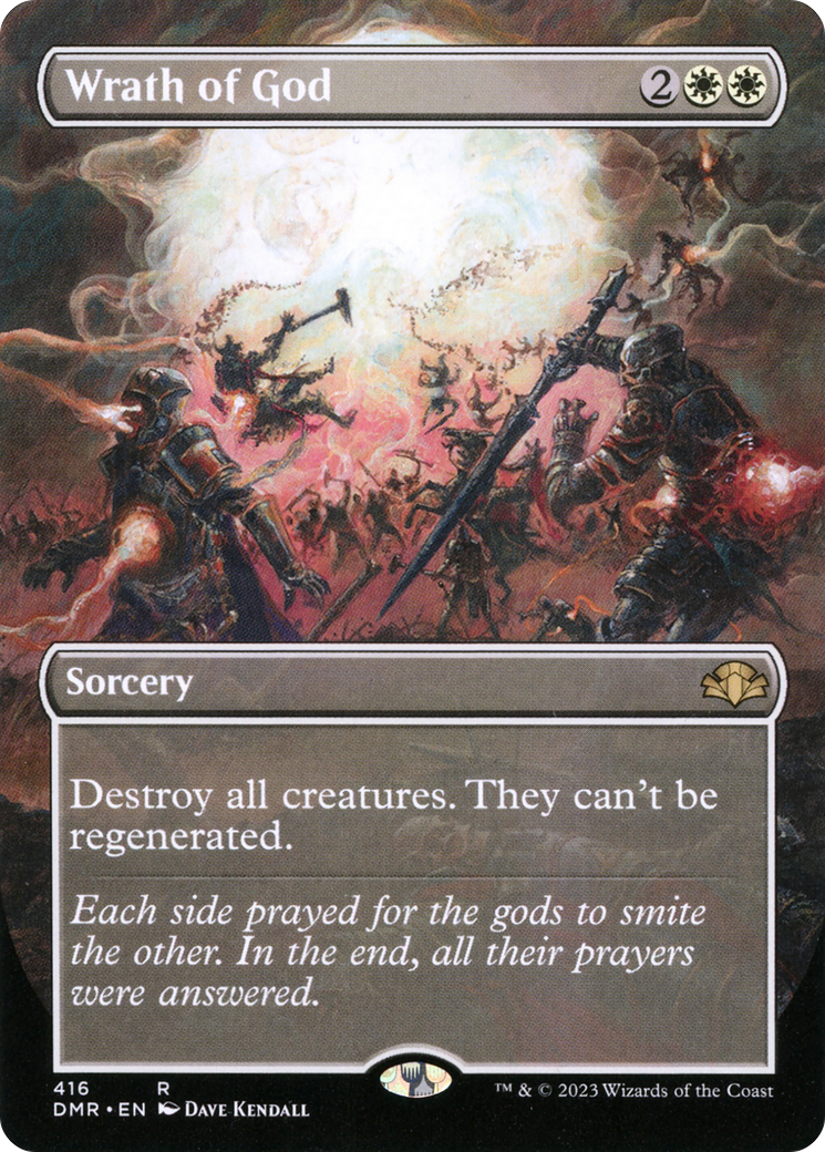 Wrath of God (Borderless Alternate Art) [Dominaria Remastered] | Gamers Paradise