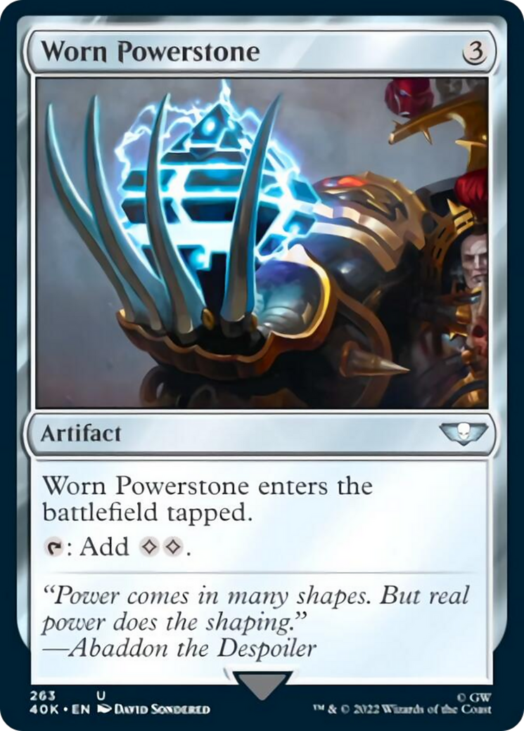 Worn Powerstone (Surge Foil) [Warhammer 40,000] | Gamers Paradise