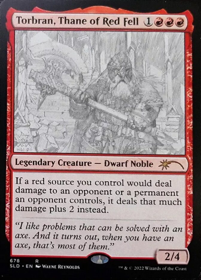 Torbran, Thane of Red Fell (Sketch) [Secret Lair Drop Promos] | Gamers Paradise