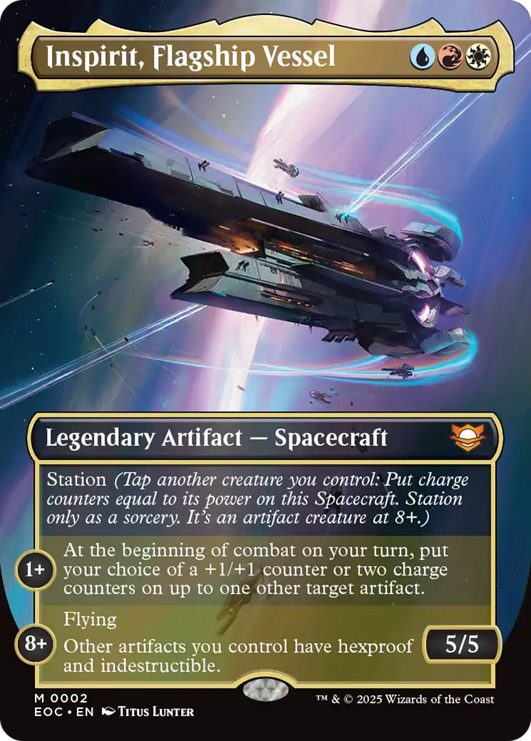Inspirit, Flagship Vessel (Borderless) [Edge of Eternities Commander] | Gamers Paradise