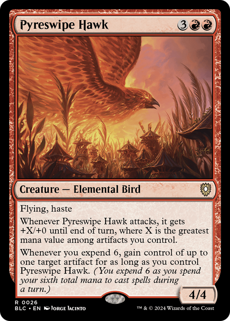 Pyreswipe Hawk [Bloomburrow Commander] | Gamers Paradise