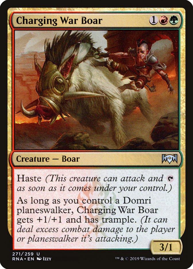 Charging War Boar [Ravnica Allegiance] | Gamers Paradise