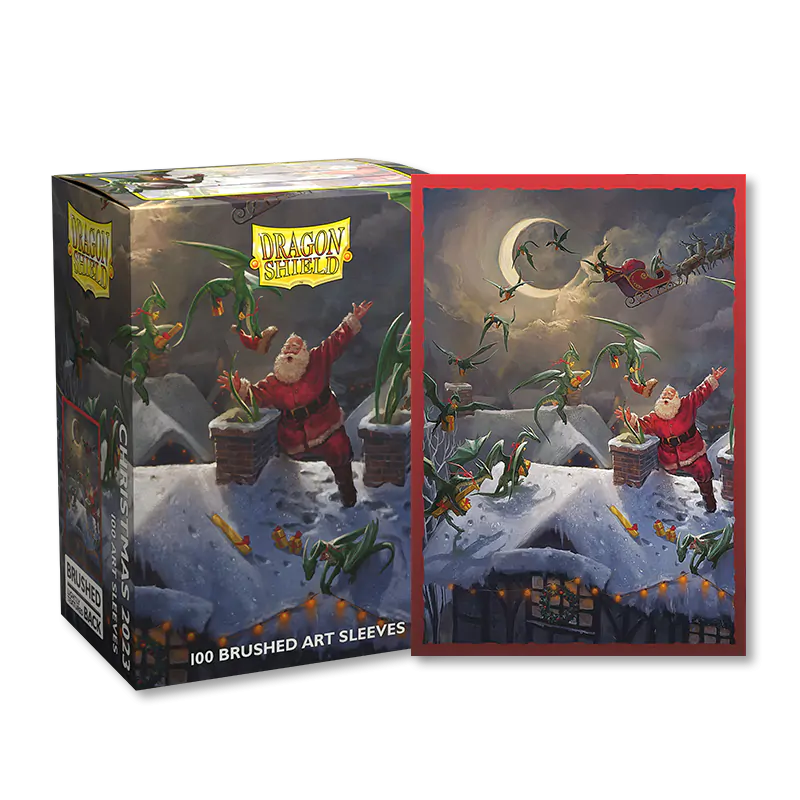 Dragon Shield: Standard 100ct Brushed Art Sleeves - Christmas (2023) | Gamers Paradise