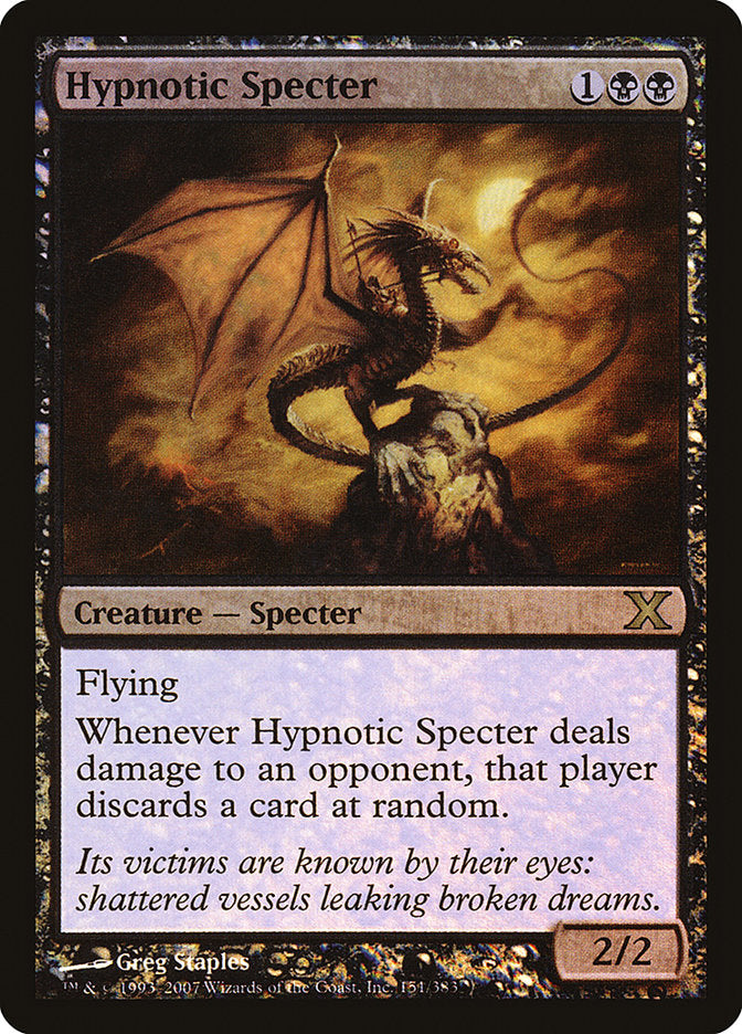 Hypnotic Specter (Premium Foil) [Tenth Edition] | Gamers Paradise