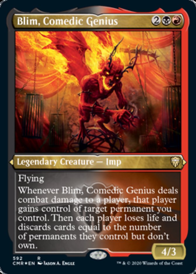 Blim, Comedic Genius (Etched) [Commander Legends] | Gamers Paradise