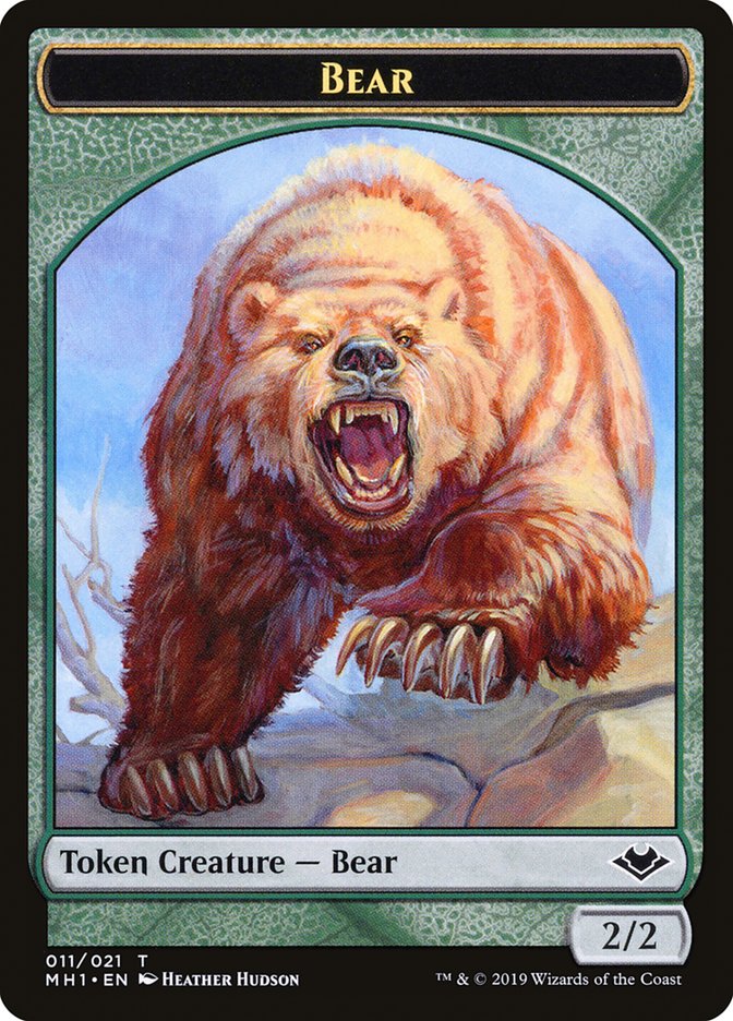 Zombie (007) // Bear (011) Double-Sided Token [Modern Horizons Tokens] | Gamers Paradise