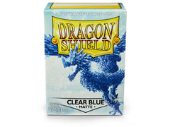 Dragon Shield: Standard 100ct Sleeves - Clear Blue (Matte) | Gamers Paradise