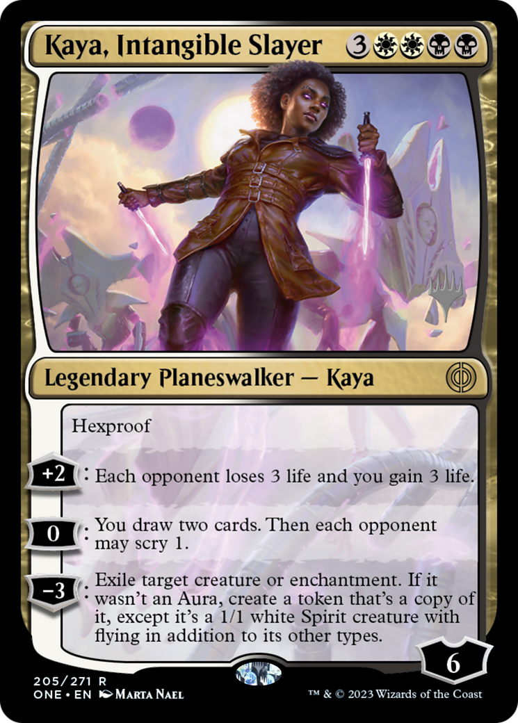 Kaya, Intangible Slayer (Promo Pack) [Phyrexia: All Will Be One Promos] | Gamers Paradise