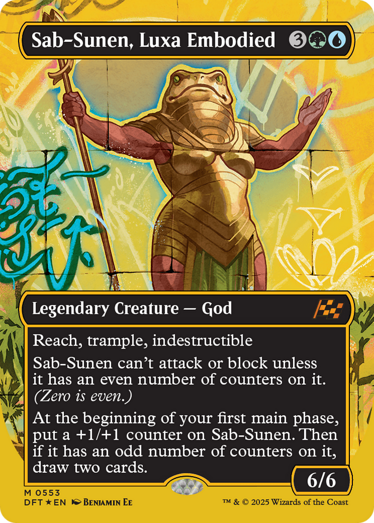 Sab-Sunen, Luxa Embodied (Borderless) (First-Place Foil) [Aetherdrift] | Gamers Paradise