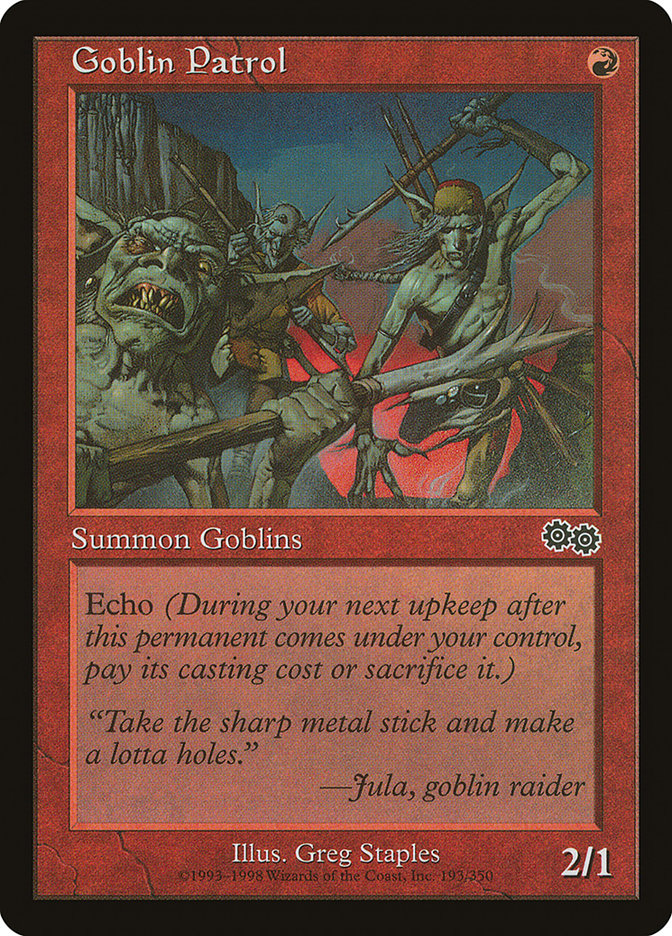 Goblin Patrol [Urza's Saga] | Gamers Paradise