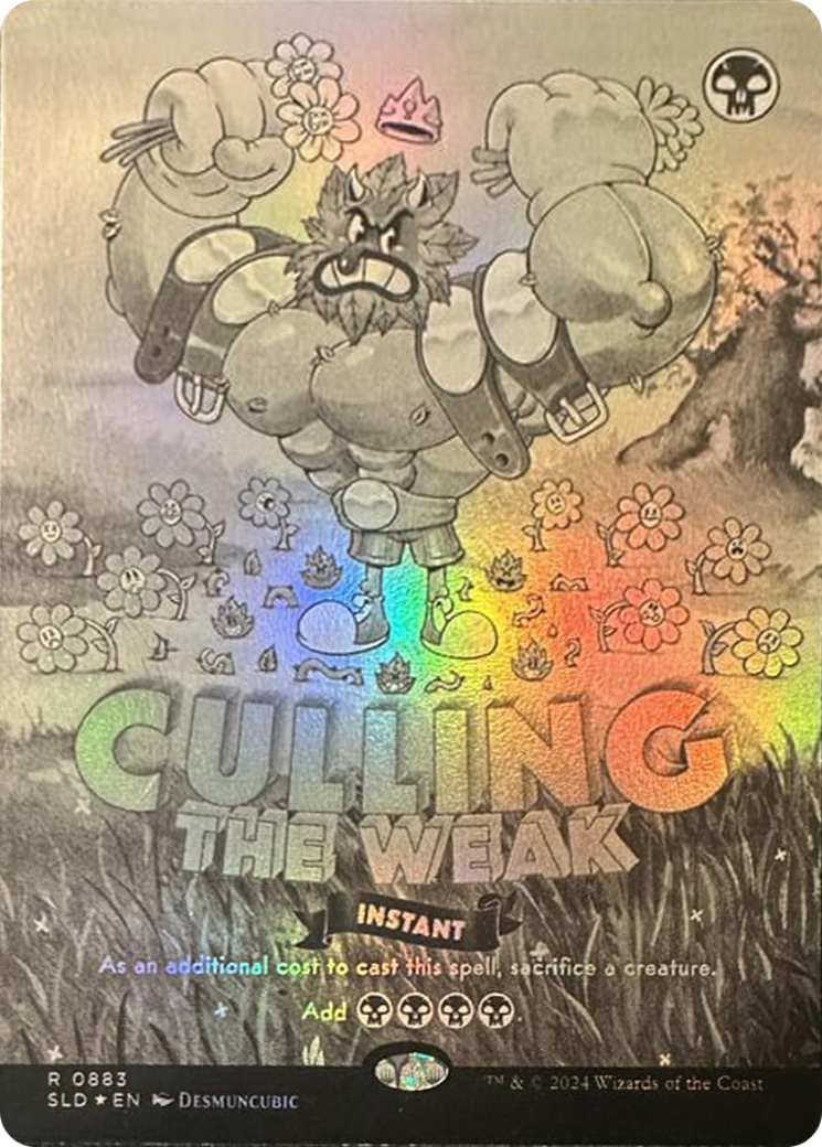 Culling the Weak (Black & White Foil) [Secret Lair Drop Series] | Gamers Paradise