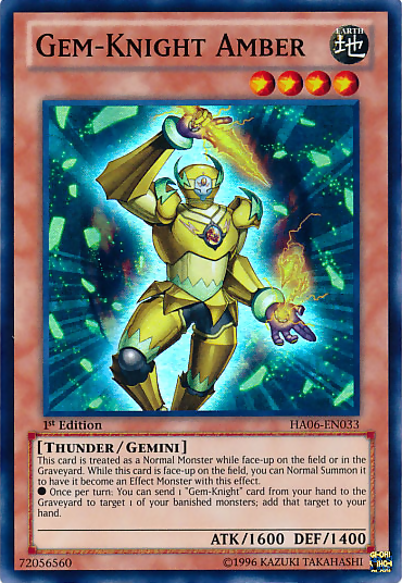 Gem-Knight Amber [HA06-EN033] Super Rare | Gamers Paradise