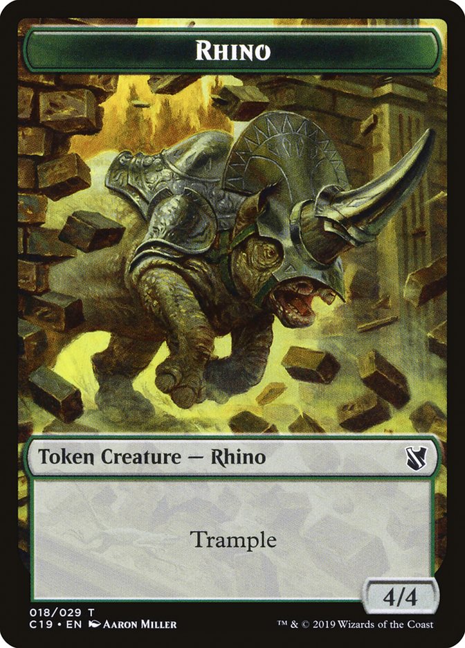 Rhino Token [Commander 2019 Tokens] | Gamers Paradise
