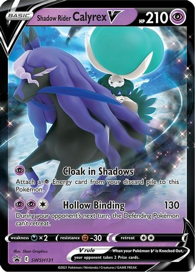 Shadow Rider Calyrex V (SWSH131) (Jumbo Card) [Sword & Shield: Black Star Promos] | Gamers Paradise