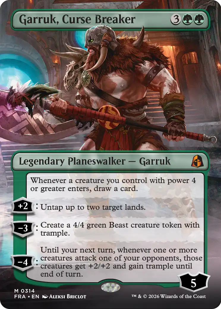 Garruk, Curse Breaker (Borderless) [Reality Fracture] | Gamers Paradise