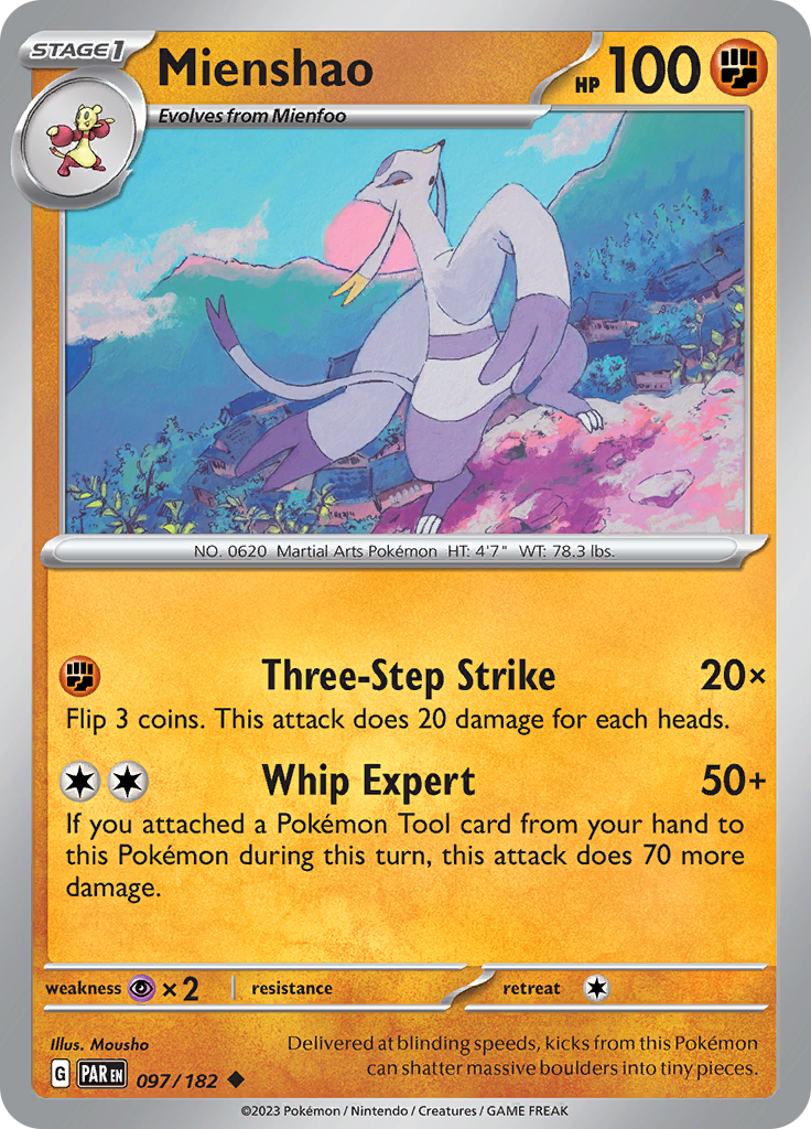 Mienshao (097/182) [Scarlet & Violet: Paradox Rift] | Gamers Paradise