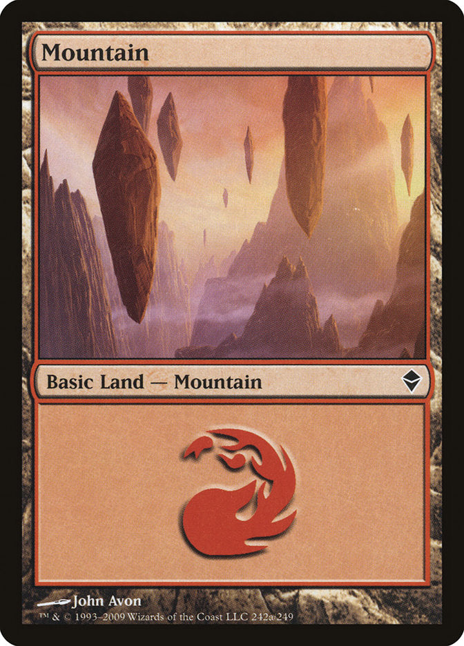 Mountain (242a) [Zendikar] | Gamers Paradise