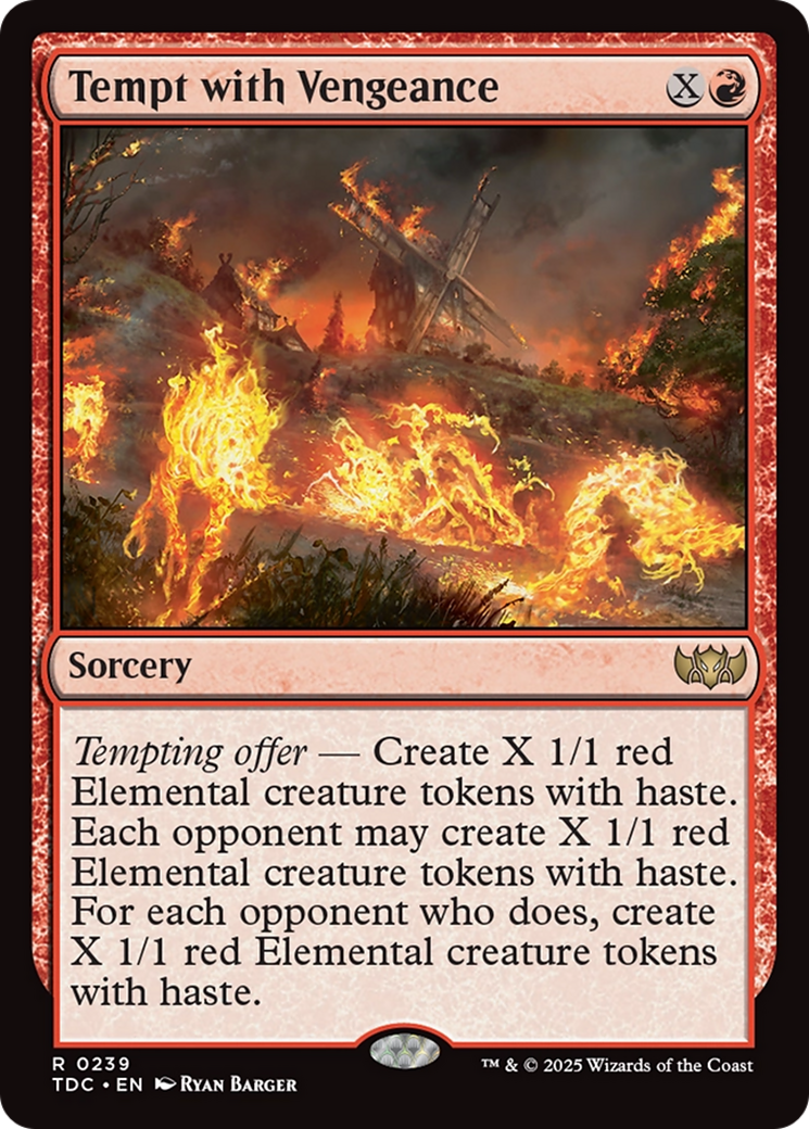 Tempt with Vengeance [Tarkir: Dragonstorm Commander] | Gamers Paradise