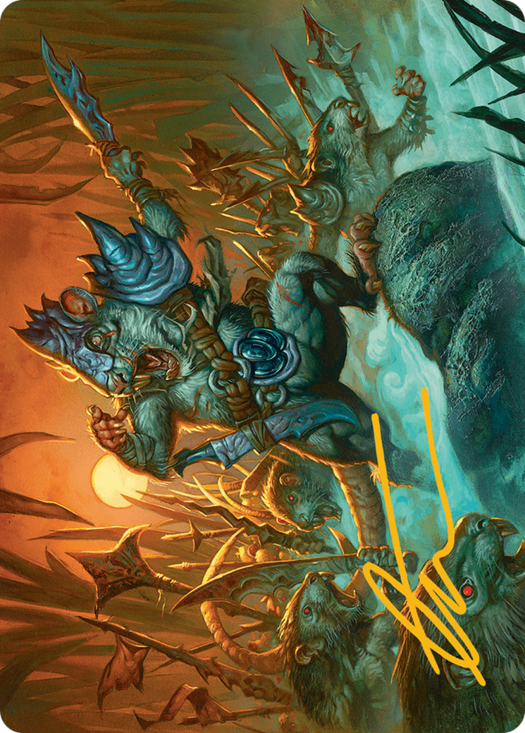 Persistent Marshstalker Art Card (Gold-Stamped Signature) [Bloomburrow Art Series] | Gamers Paradise