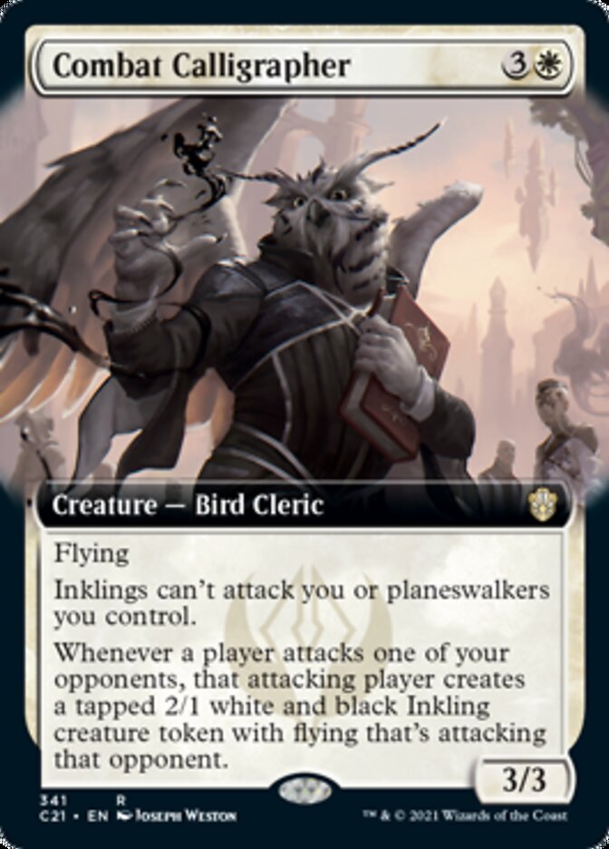 Combat Calligrapher (Extended Art) [Commander 2021] | Gamers Paradise