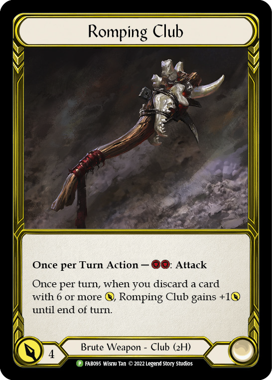 Romping Club (Golden) [FAB095] (Promo)  Cold Foil | Gamers Paradise