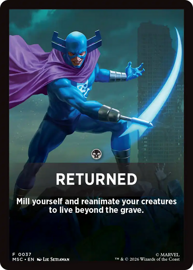 Returned Theme Card [Marvel Super Heroes Commander] | Gamers Paradise