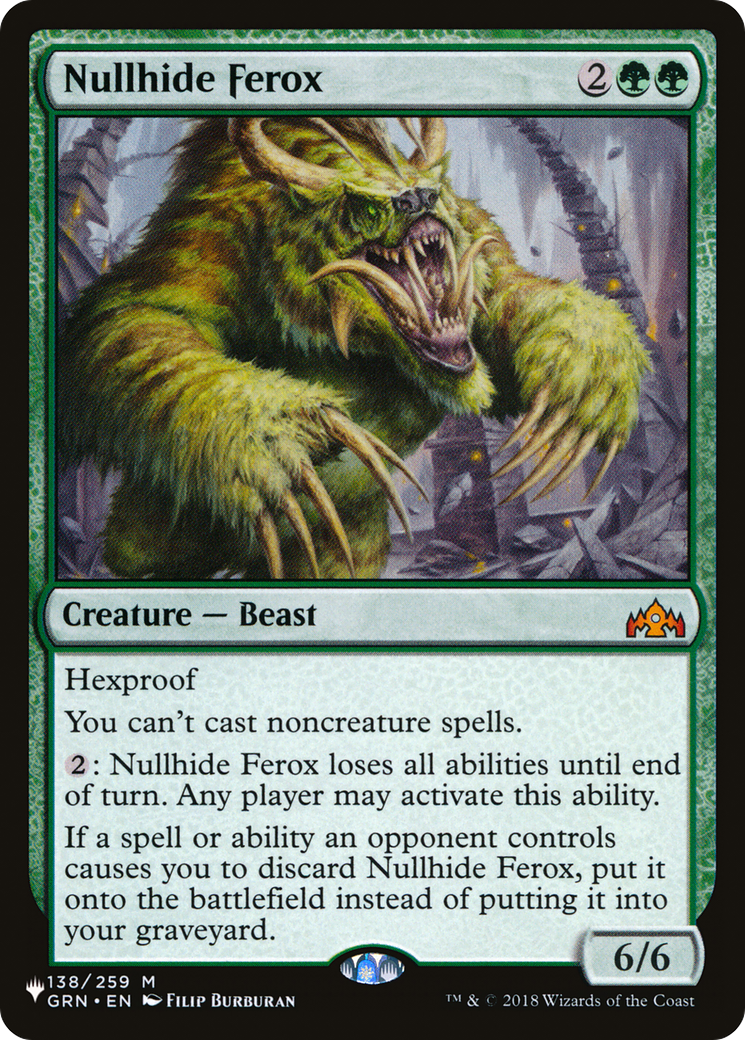 Nullhide Ferox [The List Reprints] | Gamers Paradise