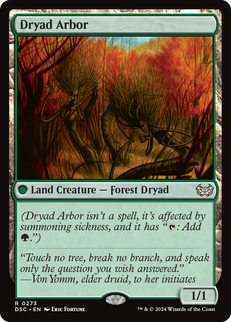 Dryad Arbor [Duskmourn: House of Horror Commander] | Gamers Paradise