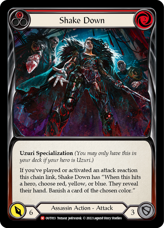 Shake Down [OUT013] (Outsiders)  Rainbow Foil | Gamers Paradise