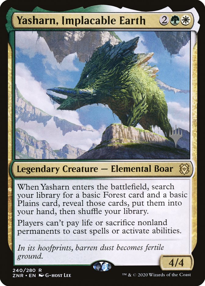 Yasharn, Implacable Earth (Promo Pack) [Zendikar Rising Promos] | Gamers Paradise